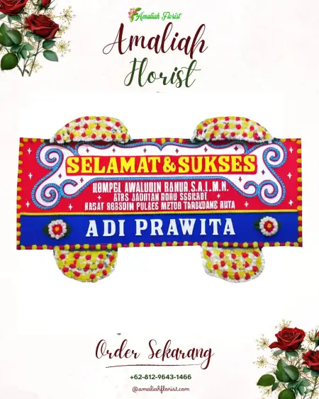 Papan Bunga Ucapan Selamat Sumber Gading